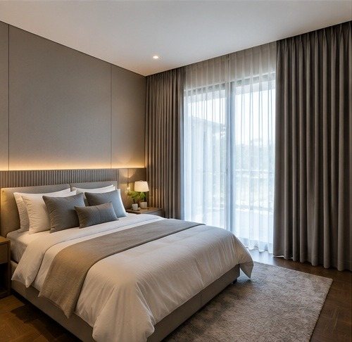 Bedroom Blackout Curtains and Sheers Pattaya